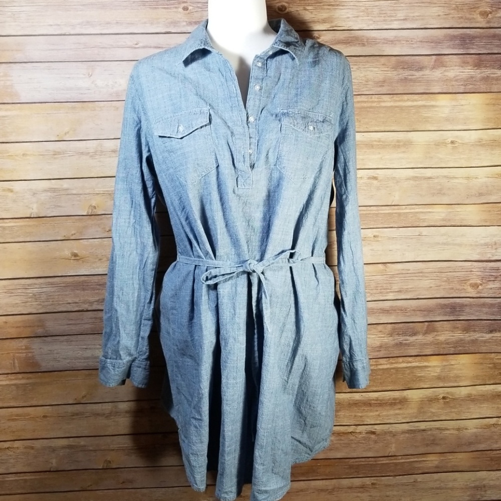 Bit and Bridle Cotton Denim Dress sz L